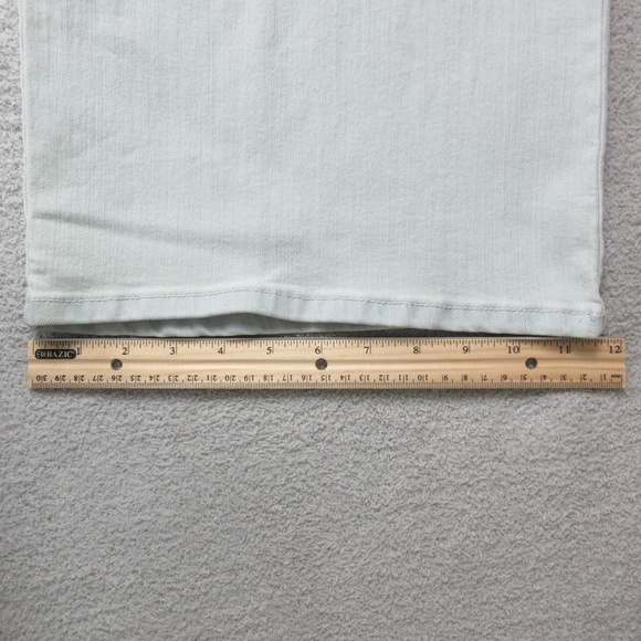 Gloria Vanderbilt Womens Wide Leg Crop Jeans 18 Light Blue 5 Pocket Denim Casual - Picture 7 of 14